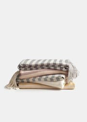 Striped Bamboo Viscose Throw - Blankets & Throws - Nine Space