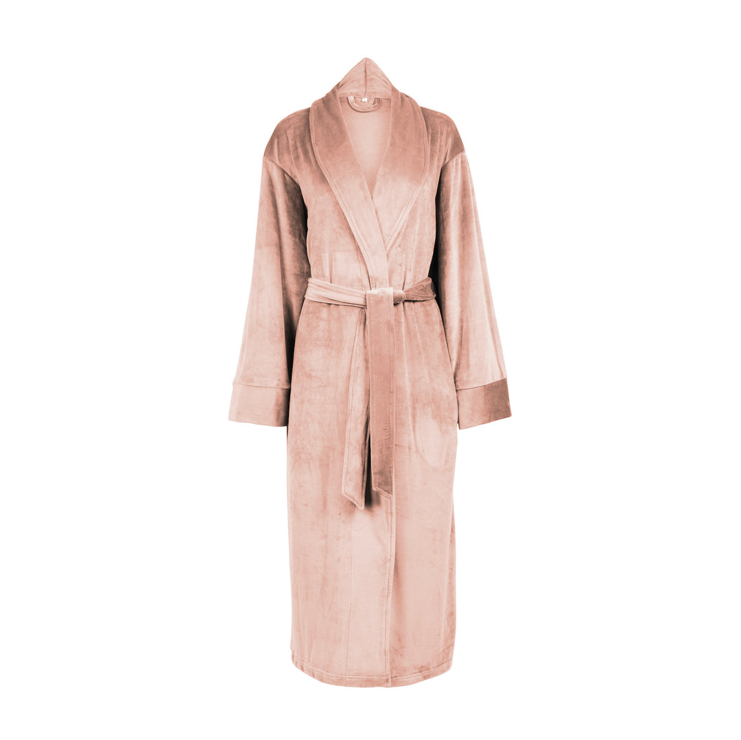 knee length dresses for ladies Plush Velour Women's Robe – Nine Space